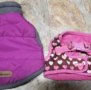 Dog jacket and harness